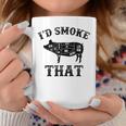 I'd Smoke That Pig Bbq Grillmasters Fathers Grilling Coffee Mug Unique Gifts
