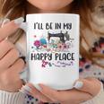 I'll Be In My Happy Place Sewing Machine Flower Quilting Coffee Mug Unique Gifts