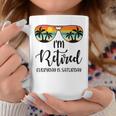 I'm Retired Everyday Is Saturday Retirement Retirees Coffee Mug Unique Gifts