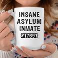 Insane Asylum Inmate Prisoner Costume For & Women Coffee Mug Funny Gifts