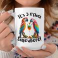 It's 5 O’Clock Somewhere Parrots Drinking Men Coffee Mug Personalized Gifts