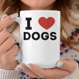 I Love Dogs Amante De Los Perros Retro I Heart Dogs Taza de café Regalos divertidos