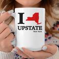 I Love Upstate Ny New York Heart Map Coffee Mug Unique Gifts