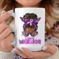 Lupus Warrior Afro Messy Bun Black Lupus Awareness Coffee Mug Unique Gifts