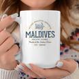 Maldives Retro Style Vintage Maldives White S Tassen Lustige Geschenke