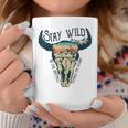 Midwest Stay Wild Roam Free Skull Cow Coffee Mug Unique Gifts