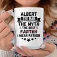 Name Albert Man Myth Best Farter Father Custom Dad Coffee Mug Unique Gifts