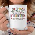 Neurodiversity Is Beautiful Autism Awareness Flowers Vintage Coffee Mug Unique Gifts
