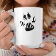 Panther Pride High School Fan Spirit Black Paw Print Coffee Mug Unique Gifts