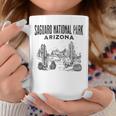 Parque Nacional Saguaro Desierto De Arizona Saguaro Cactus Taza de café Regalos divertidos