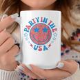 Party In The Usa 4Th Of July Preppy Smile Coffee Mug Personalized Gifts