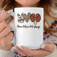 Peace Love Kidneys Leopard Dialysis Nurse Kidney Awareness Coffee Mug Unique Gifts
