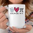 Peace Love Pi Math Lover Teacher Pi Day Mathematic Pi Symbol Coffee Mug Funny Gifts