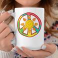 Peace Sign Love Ancient Aztec Sun Tie Dye HippieCoffee Mug Unique Gifts