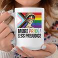 More Pride Less Prejudice Lgbtq Rainbow Pride Month Coffee Mug Unique Gifts