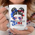 Puerto Rico Flag Messy Puerto Rican Girls Souvenirs Coffee Mug Personalized Gifts