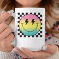 Rainbow Smile Face Cute Checkered Smiling Happy Face Coffee Mug Unique Gifts
