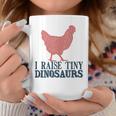 I Raise Tiny Dinosaurs Vintage Retro Chicken Silhouette Coffee Mug Unique Gifts