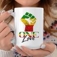 Rasta Reggae One Love Reggae Roots Handfist Reggae Flag Coffee Mug Unique Gifts