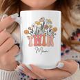 Retro Groovy Floral Twin Mom Mother's Day Wildflower Women Coffee Mug Unique Gifts
