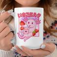 Retro Strawberry Milk Anime Kawaii Axolotl Strawberry Milk Pink Tassen Lustige Geschenke