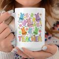 Retro Teacher Of Sweet Bunny Apparel Cute Teacher Easter Day Coffee Mug Unique Gifts