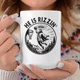 He Is Rizzin Risen Basketball Retro Vintage Christian Coffee Mug Unique Gifts