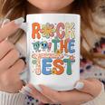 Rock The Test Testing Day Retro Groovy Teacher Student Coffee Mug Unique Gifts