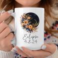 Solar Eclipse With Floral Flowers Coffee Mug Unique Gifts