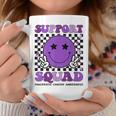 Support Squad Purple Ribbon Pancreatic Cancer Awareness Coffee Mug Funny Gifts