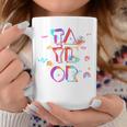 Taylor Girl First Name Personalized Groovy Coffee Mug Personalized Gifts