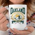 Vintage Oakland Baseball Home Plate & Bat Script Gameday Fan Coffee Mug Personalized Gifts