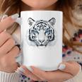White Tiger Blue Eyes Wild Cat Animal Coffee Mug Personalized Gifts