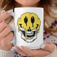Y2k Smiling Skull Face Cyber Streetwear Graphic Coffee Mug Unique Gifts