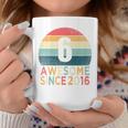 Youth 6Th Birthday Vintage Retro 6 Years Old Awesome Since 2016 Coffee Mug Unique Gifts