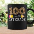 100 Days Of First Grade Leopard Happy 100Th Day Of School Coffee Mug Gifts ideas