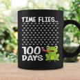 100 Days School Boys Girls Frog Time Flies Fly 100Th Coffee Mug Gifts ideas