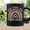 100 Days Of School For Third Grade Teacher Rainbow Leopard Coffee Mug Gifts ideas