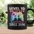 10Th Birthday Gamer 10 Year Old Bday Boy Ten Son Coffee Mug Gifts ideas