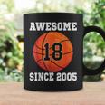 18Th Birthday Basketball Lover 18 Years Old Vintage Sports Coffee Mug Gifts ideas