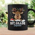 1St Grade Teacher Christmas First Grade Squad Reindeer Xmas Coffee Mug Gifts ideas