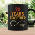 20 Años Juntos Sr & Señora Pareja Coincidencia 20 Aniversario Taza de café Ideas de regalos