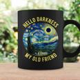 2024 Solar Eclipse Hello Darkness My Old Friend Starry Night Coffee Mug Gifts ideas