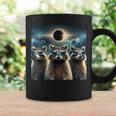 2024 Solar Eclipse Three Raccoons Wearing Glasses Totality Coffee Mug Gifts ideas