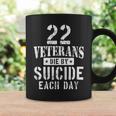 22 Veterans Die By Suicide Each Day Military Veteran Coffee Mug Gifts ideas