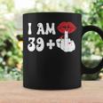I Am 39 1 Middle Finger & Lips 40Th Birthday Girls Coffee Mug Gifts ideas