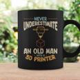 3D Printing Never Underestimate An Old Man With A 3D Printer Coffee Mug Gifts ideas
