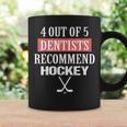 4 Out Of 5 Dentists Recommend Hockey Ice Hockey Saying Coffee Mug Gifts ideas