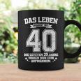 40Th Birthday Das Leben Beginnt Mit 40 Jahrenierzig Tassen Geschenkideen