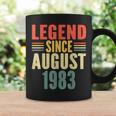 40Th Birthday Legend Since August 1983 40 Years Old Vintage Coffee Mug Gifts ideas